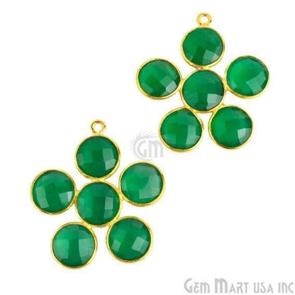 Gemstone 26x26mm Gold Plated Gemstone Bezel Component