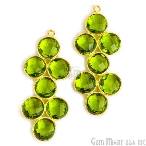 DIY 43x18mm Gold Plated Bezel Gemstone Component