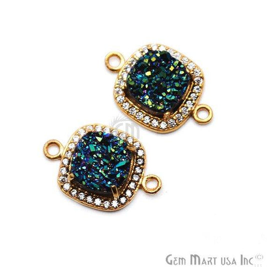 druzy connector beads, druzy connector