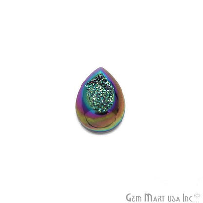 Window Druzy Cabochon 13x18mm Pears Shape Cave Druzy (Pick Your Color) - GemMartUSA