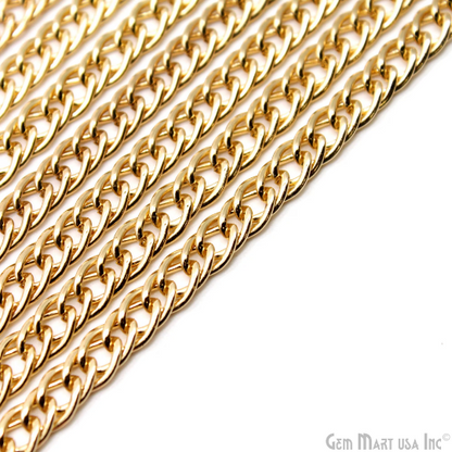 Gold Vintage Link Chain, 7x10.5mm Gold Vintage Finding, Necklace Chain, Gold Vintage Chain, Finding Link Chain