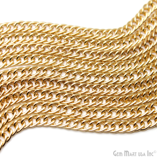 Gold Vintage Link Chain, 7x10.5mm Gold Vintage Finding, Necklace Chain, Gold Vintage Chain, Finding Link Chain