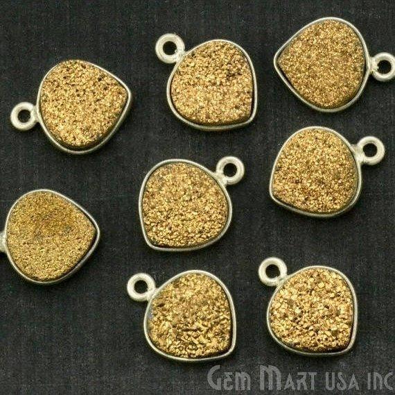 druzy connector beads, druzy connector