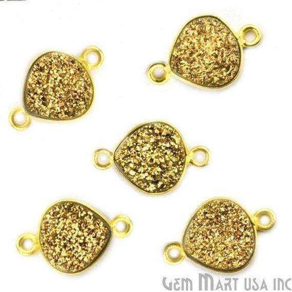druzy connector beads, druzy connector