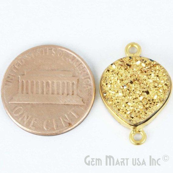 druzy connector beads, druzy connector