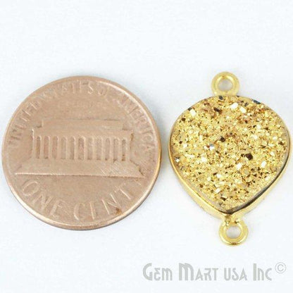 druzy connector beads, druzy connector