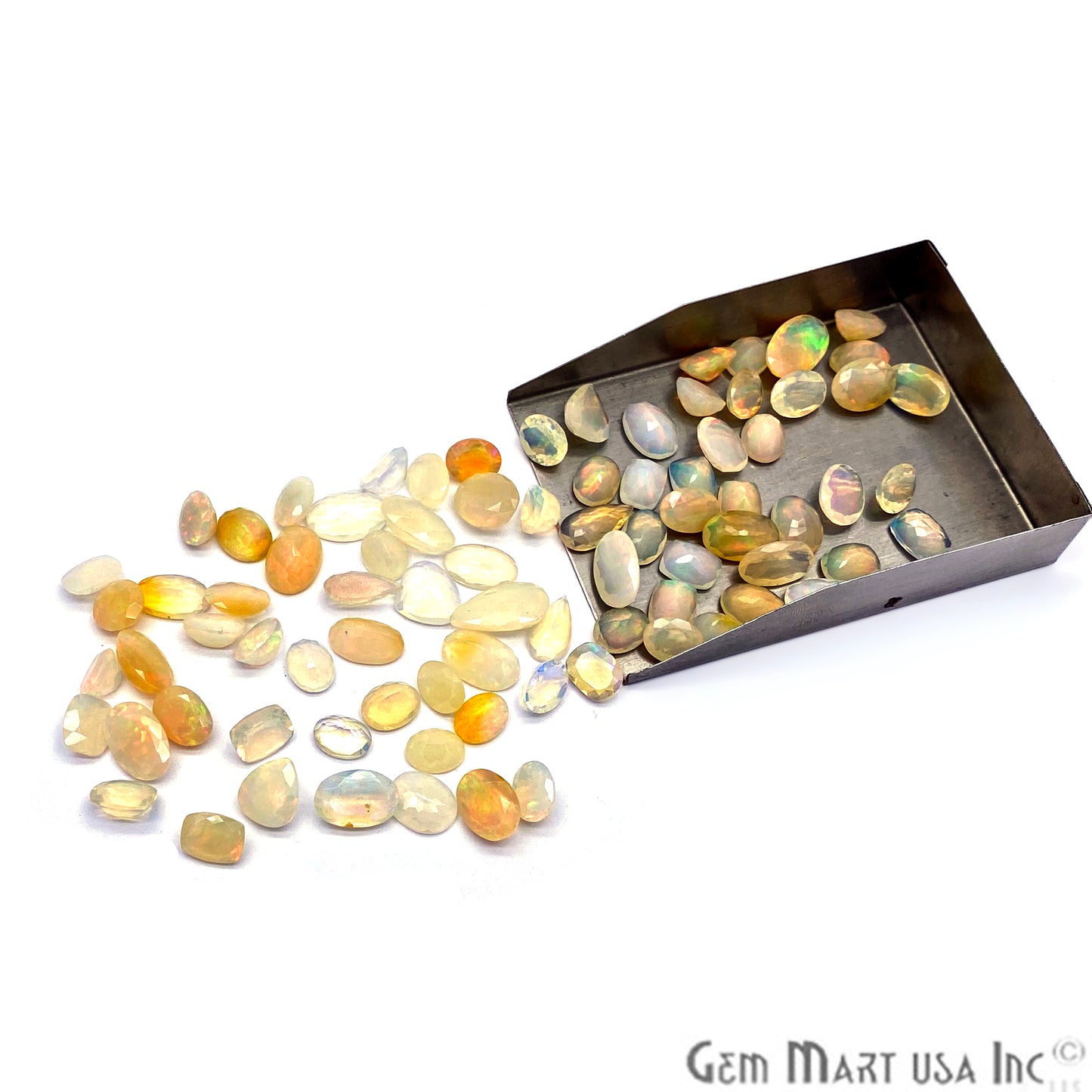 10 Carat Ethiopian Opal Gemstone Mix Shaped Lot Precious Loose Gems - GemMartUSA