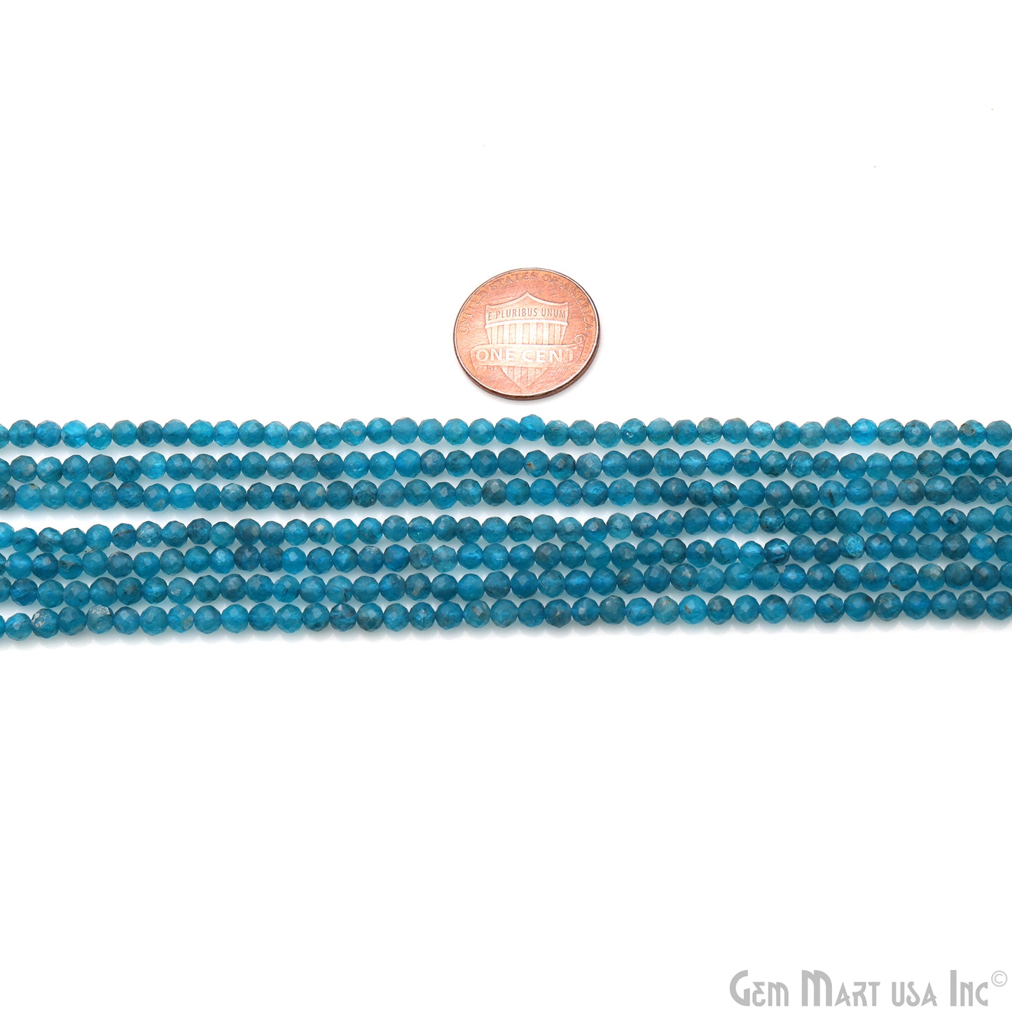 Neon Apatite Rondelle Beads, 12-13 Inch Gemstone Strands, Drilled Strung Nugget Beads, Faceted Round, 3mm