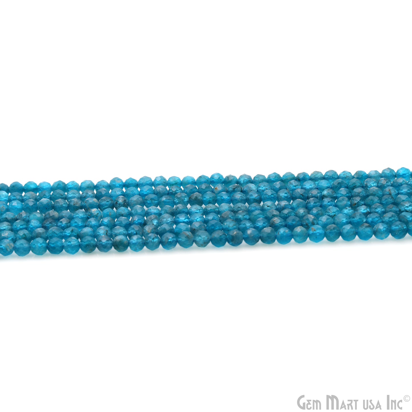 Neon Apatite Rondelle Beads, 12-13 Inch Gemstone Strands, Drilled Strung Nugget Beads, Faceted Round, 3mm