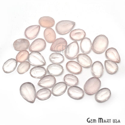 100cts Big Size Rose Quartz Mix Shape Loose Gemstones - GemmartUSA