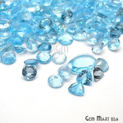 100cts Big Size Blue Topaz Mix Shape Loose Gemstones - GemMartUSA