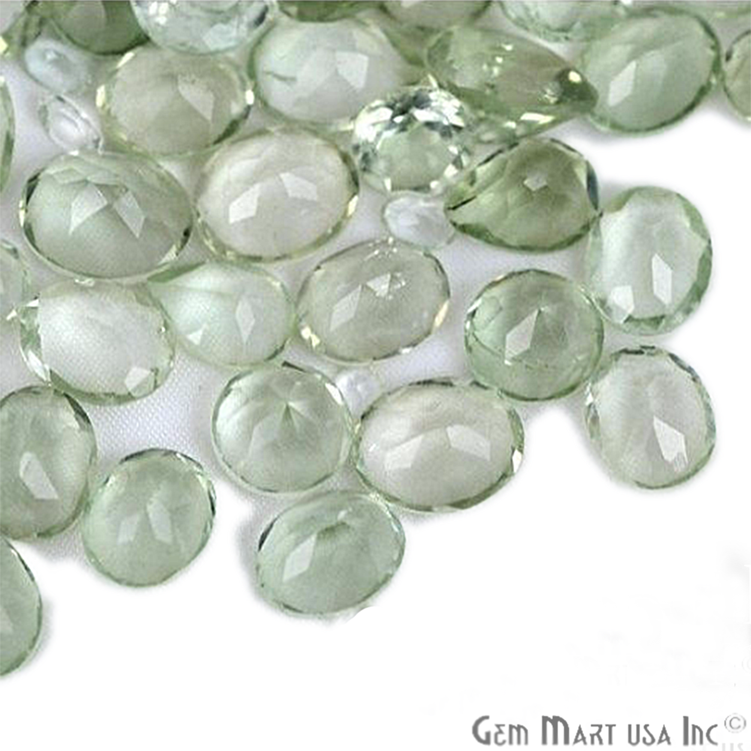 50 Carat Green Amethyst Mix Shape Wholesale Loose Gemstones - GemMartUSA