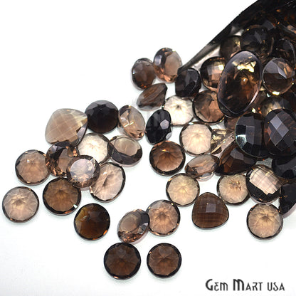 100cts Big Size Smoky Topaz Mix Shape Loose Gemstones - GemMartUSA