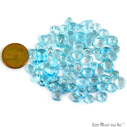 50 Carat Blue Topaz Mix Shape Wholesale Loose Gemstones - GemMartUSA