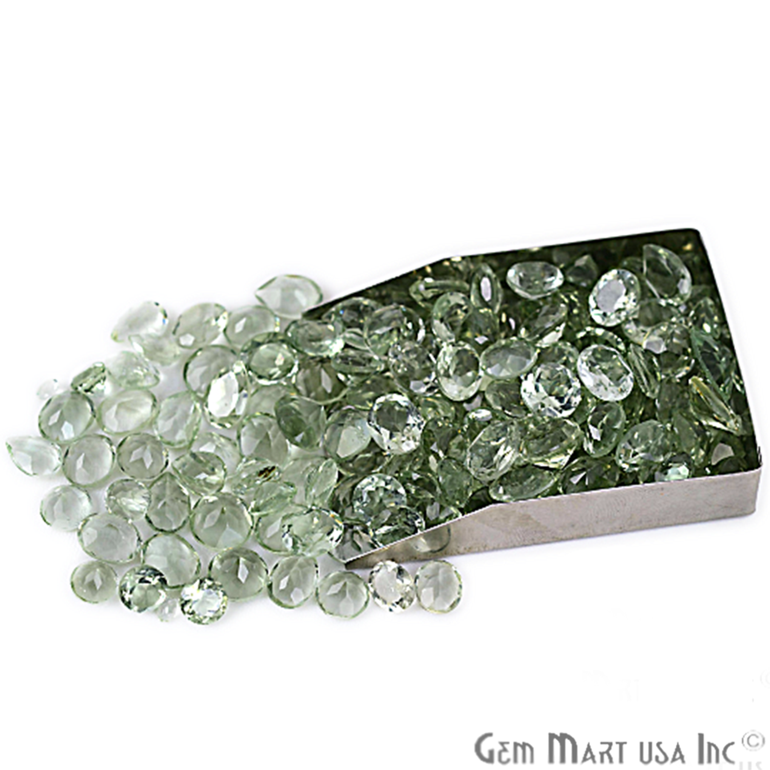 50 Carat Green Amethyst Mix Shape Wholesale Loose Gemstones - GemMartUSA