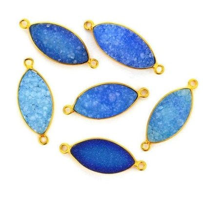 druzy connector beads, druzy connector