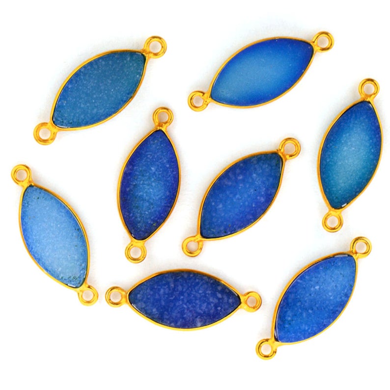 druzy connector beads, druzy connector