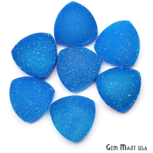 Plain Color Druzy 16mm Trillion Shape Loose Cabochon (Pick Your Color) - GemMartUSA