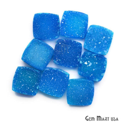 Color Druzy Cabochon 8mm Cushion Loose Druzy (Pick Your Color) - GemmartUSA