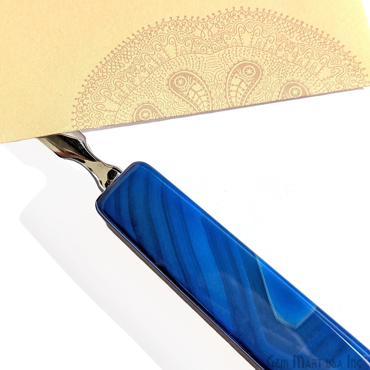 Letter Mail Opener in Natural Agate , Paper Cutter, Envelope Slitter, Craft Knife