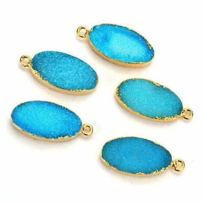 druzy connector beads, druzy connector