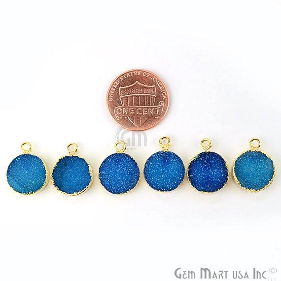 Electroplated Druzy Connector