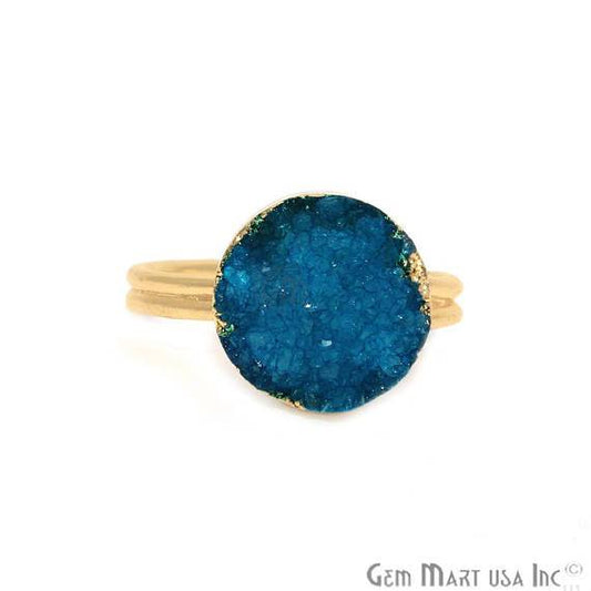 Druzy Rings, druzy stone, druzy stone wholesale, Gold Plated Druzy