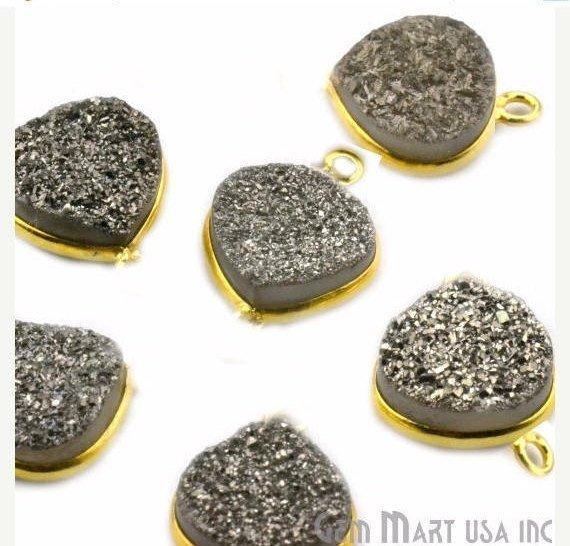 druzy connector beads, druzy connector