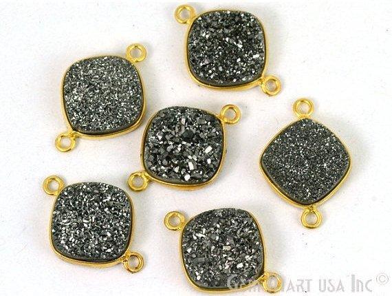 druzy connector beads, druzy connector