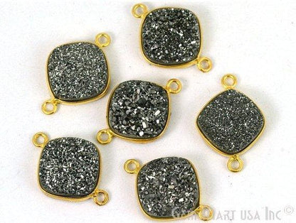 druzy connector beads, druzy connector