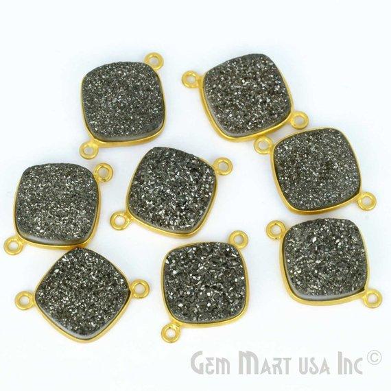 druzy connector beads, druzy connector
