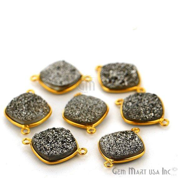 druzy connector beads, druzy connector