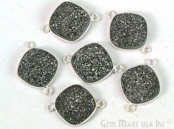 druzy connector beads, druzy connector
