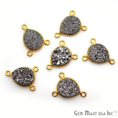 druzy connector beads, druzy connector