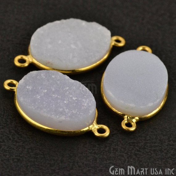 druzy connector beads, druzy connector