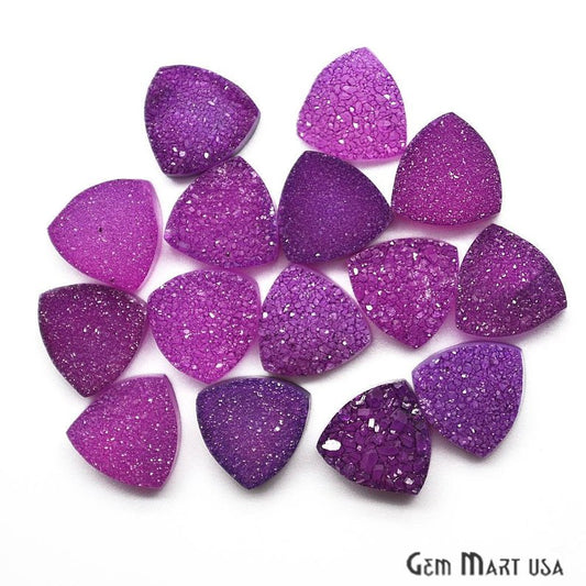 Color Druzy Cabochon 10mm Trillion Druzy (Pick Your Color) - GemMartUSA