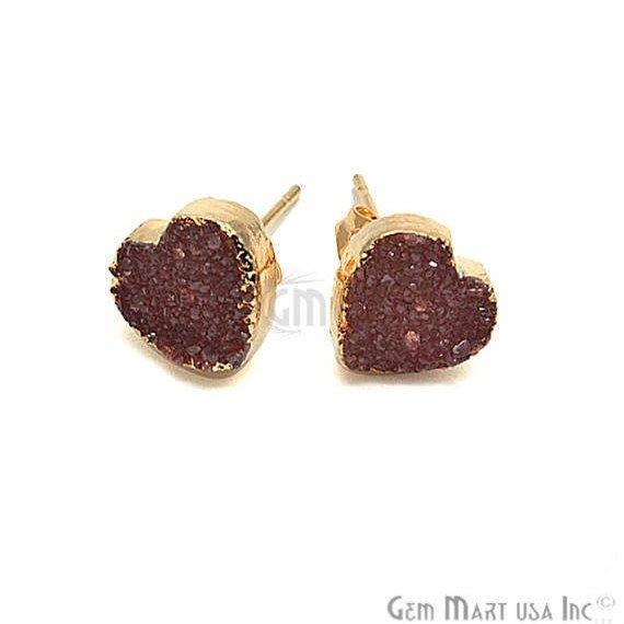 Peach druzy