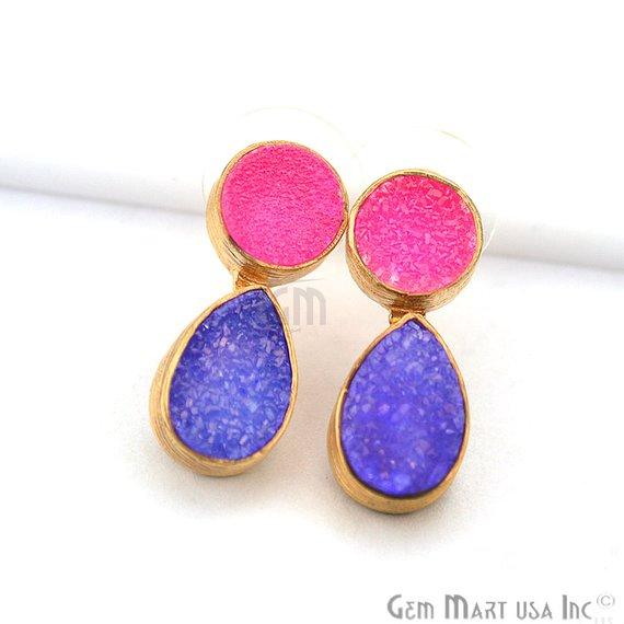 Pink and Purple Druzy