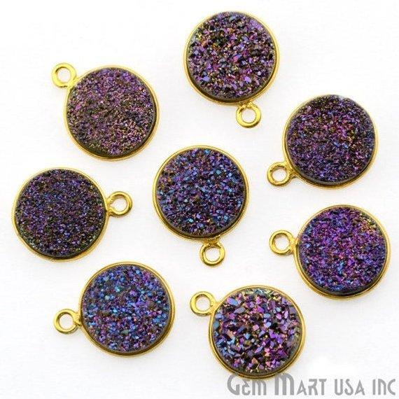 druzy connector beads, druzy connector