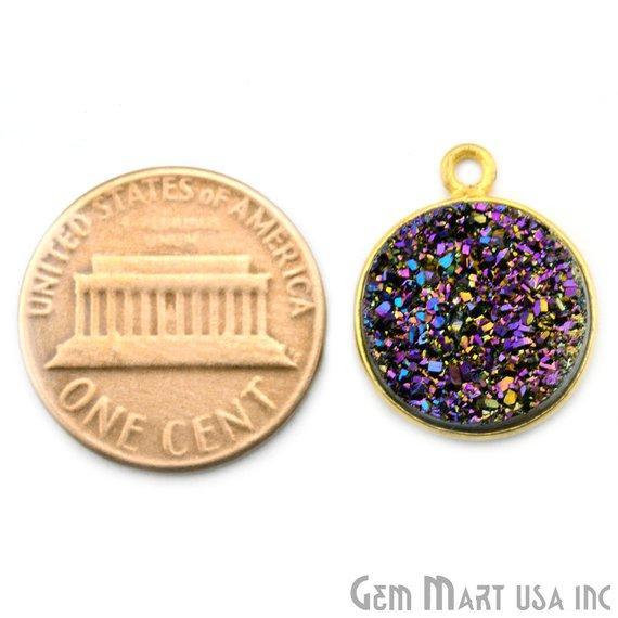 Titanium Druzy Connector