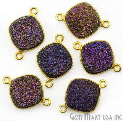 druzy connector beads, druzy connector