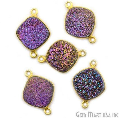 druzy connector beads, druzy connector