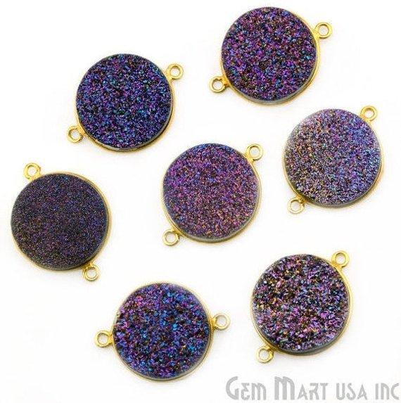 Titanium Druzy Connector