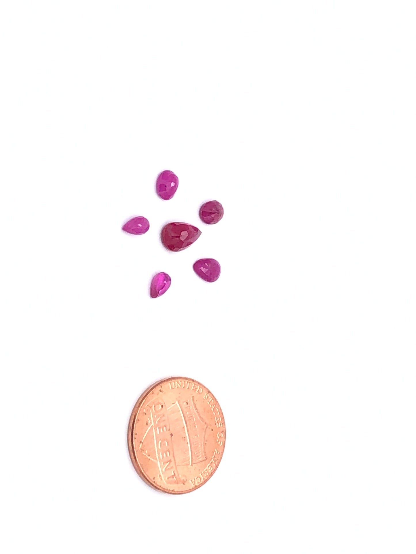 Ruby Wholesale Gemstones, 100% Natural Precious Gems, Pink Faceted Loose Gems, 5-8mm, Oval and Pear, 5 Carats