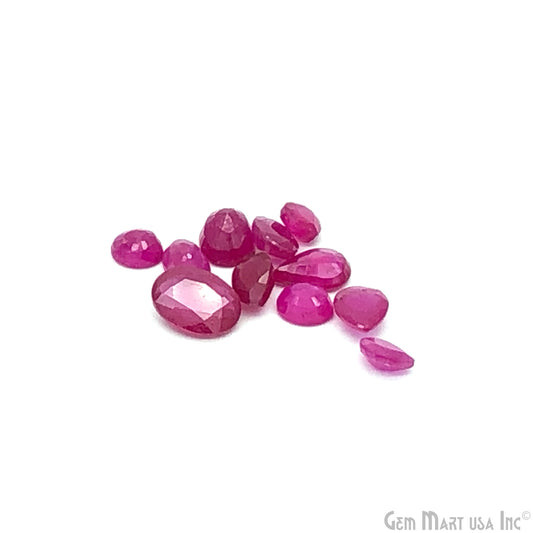 Ruby Wholesale Gemstones, 100% Natural Precious Gems, Pink Faceted Loose Gems, 7x5mm, Mixed, 5 Carats