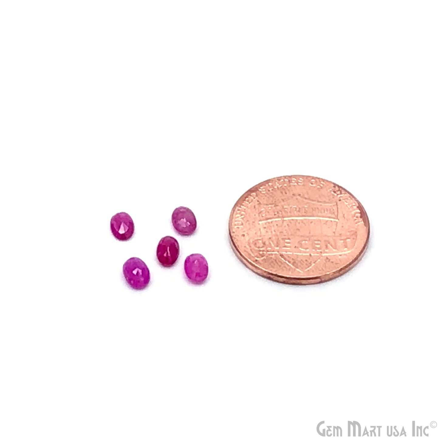 Ruby Oval Gemstone, 6x4mm, 1 Carats, 100% Natural Faceted Loose Gems, July Birthstone