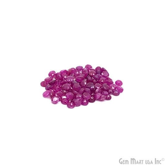 Ruby Oval Gemstone, 6x4mm, 1 Carats, 100% Natural Faceted Loose Gems, July Birthstone