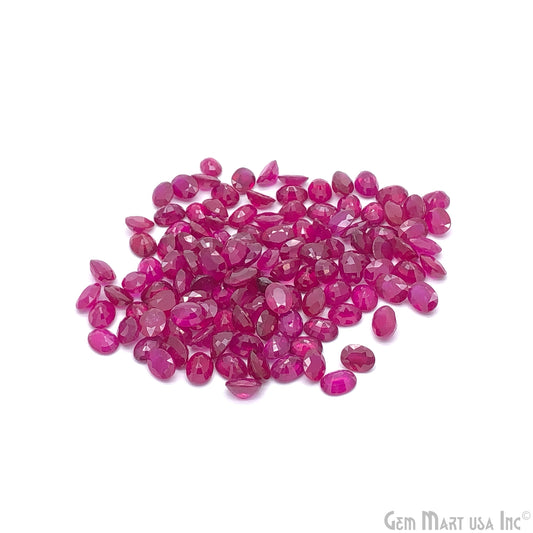 Ruby Wholesale Gemstones, 100% Natural Precious Gems, Pink Faceted Loose Gems, 6x8mm, Oval, 5 Carats