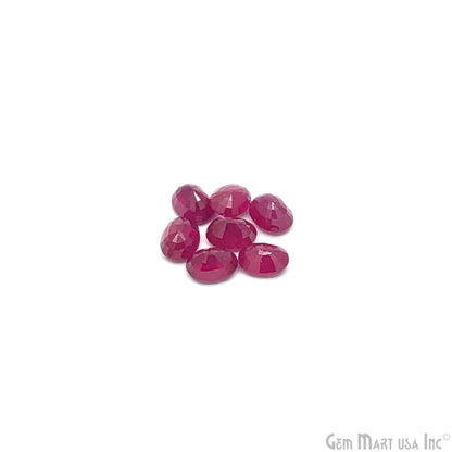 Ruby Oval Gemstone, 4-8mm, 5 Carats, 100% Natural Faceted Loose Gems, July Birthstone