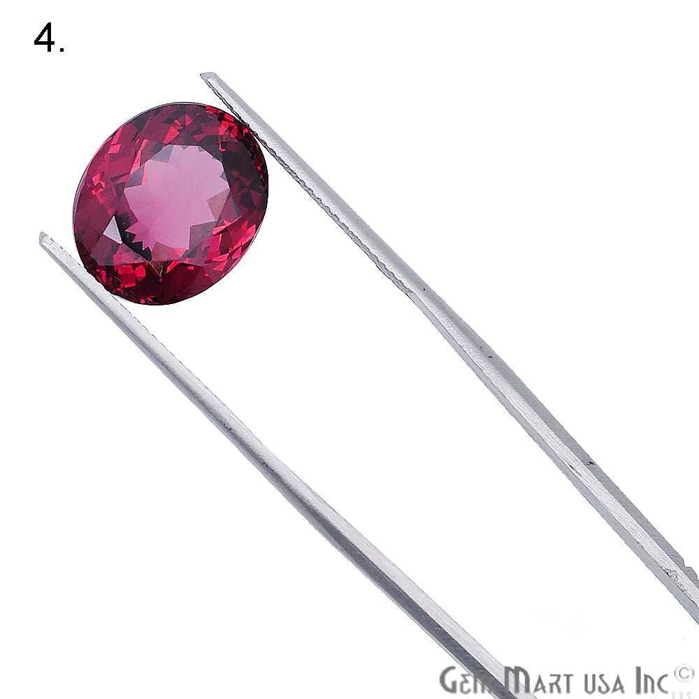 Rhodolite Garnet, Pear & Oval Shape, Loose Gemstone, January Birthstones (RH-0119-0124) - GemMartUSA